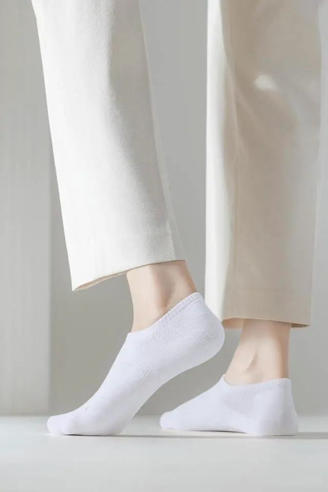Alt view image 2 of 6 - No Show Socks for Women Cotton Thin Low Cut Non Slip Liner Socks 6 Pairs