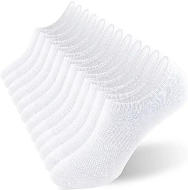 Main image of No Show Socks for Women Cotton Thin Low Cut Non Slip Liner Socks 6 Pairs