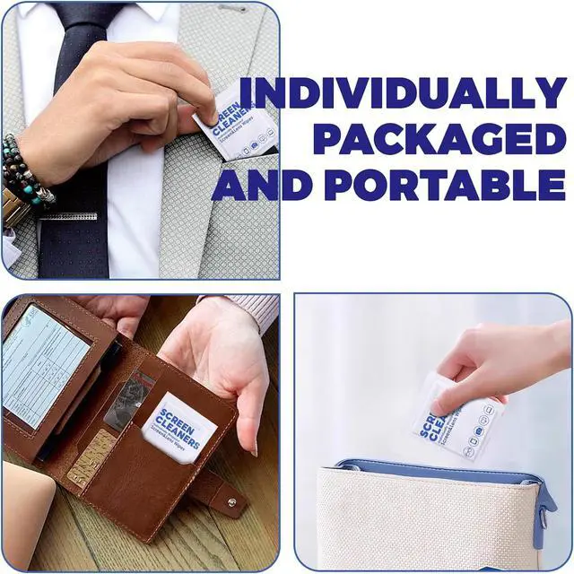 Alt view image 6 of 7 - 300 PCS Lens Cleaning Wipes for Glasses Cleaner Wipes for Phones, iPads, Eyeglasses, Sunglasses, Tablets, Laptops, Computers, Mirrors, Lens Wipes Individually Wrapped, 8 * 12cm