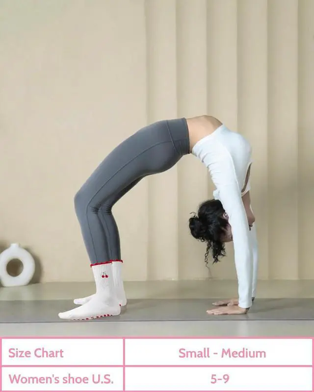 Alt view image 4 of 7 - 3 Pairs Pilates Socks with Grips for Women Non Slip Grip Ruffle Yoga Ankle Grippy Socks