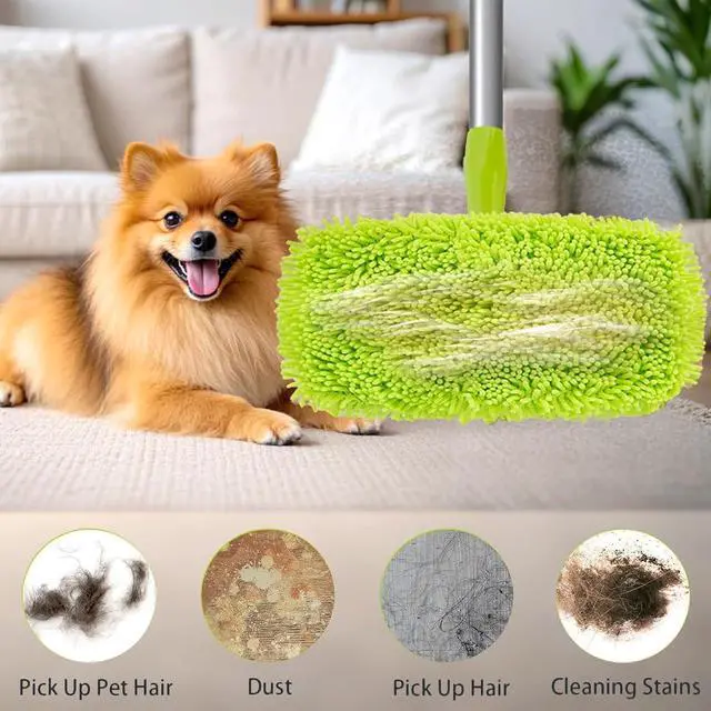 Alt view image 4 of 5 - 5PCS Reusable Microfibre Mop Pads. Replacement Mopping pad, Wet and Dry Flat mop Cover for Household Cleaning, Cloths and Chenille