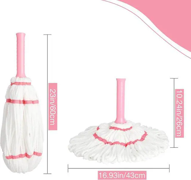Alt view image 2 of 6 - Replacement Mop Head,Suitable for XXFLOWER Self-Wringing Twist Mop | Replacement Self-Wringing Mop,Hand Washable for Floor, Kitchen, Bedroom, Indoor and Outdoor Cleaning (Not Include Handle)