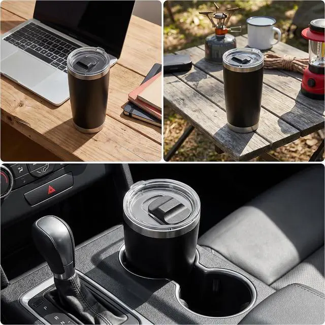 Alt view image 6 of 6 - 2 Pcs Magnetic Slider Replacement Block, Slider Lid Magnet for Yeti Lids 10 oz, 14oz, 16 oz, 20 oz, 26 oz, 30 oz (Black+Black)