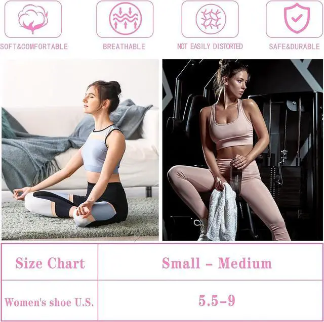 Alt view image 6 of 7 - Pilates Socks with Grips for Women Non Slip Yoga Barre Sticky Grippy Socks | Combed Cotton, Silicone Grip Dots, Heel Tab, Arch Support, Breathable Mesh, Closed Toe, Moisture-Wicking, US 5.5-9