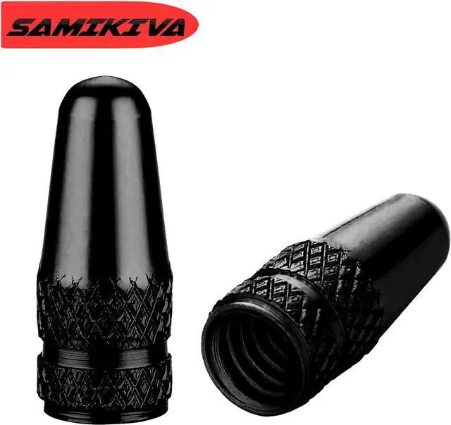 Alt view image 5 of 6 - SAMIKIVA (10 Pack Bike Presta Valve Stem Caps, Chrome Anodized Aluminum, Use On Presta French Valves, Dust caps for MTB Road Racing Bicycle, Rocket Style