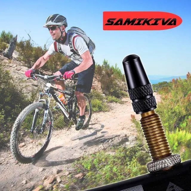 Alt view image 6 of 6 - SAMIKIVA (10 Pack Bike Presta Valve Stem Caps, Chrome Anodized Aluminum, Use On Presta French Valves, Dust caps for MTB Road Racing Bicycle, Rocket Style