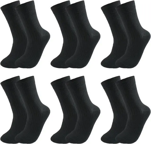 Main image of 6-50 Pairs Crew Athletic Socks for Men Breathable Cushion Casual Sport Socks for Running Traveling