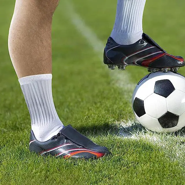 Alt view image 5 of 6 - 6/10 Pairs Grip Soccer Socks for Men Anti Slip Athletic Non-Slip Socks for Sports Football Basketball