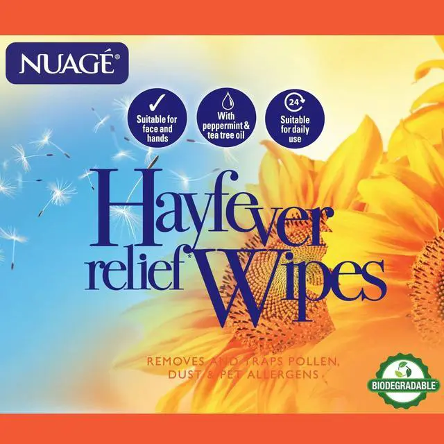 Alt view image 2 of 7 - Nuage Hayfever Relief Wipes, Resealable Pack