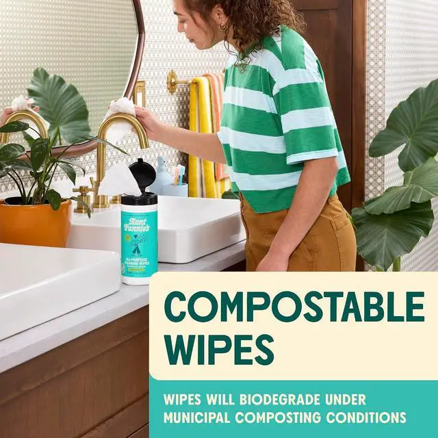 Alt view image 6 of 7 - Aunt Fannie's Natural Cleaning Vinegar Wipes, Eucalyptus, 35 Count | Quick Cleanup, Cuts Grease & Grime, Safe for Counters Tables Appliances & Other Sealed Surfaces, Child and Pet Safe