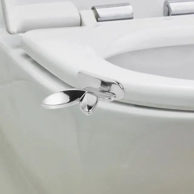 Alt view image 4 of 7 - OSALADI Toilet Lid Lifter Handle 3-Pack Toilet Seat Handle Lifter Hands-Free Restroom Accessory for Bathroom Office Public Stalls Easy Install Helps Reduce Touching Seats