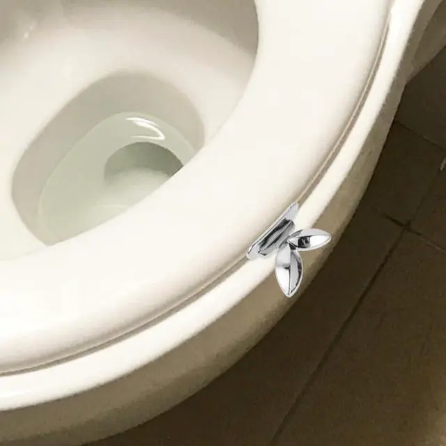 Alt view image 6 of 7 - OSALADI Toilet Lid Lifter Handle 3-Pack Toilet Seat Handle Lifter Hands-Free Restroom Accessory for Bathroom Office Public Stalls Easy Install Helps Reduce Touching Seats