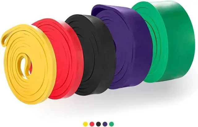 Alt view image 4 of 5 - Cooplay Resistance Bands, Mobility Bands, Pullup Bands, Workout Bands, Elastic Bands for Body Stretching, Crossfit Training for Indoor Outdoor Home Gym
