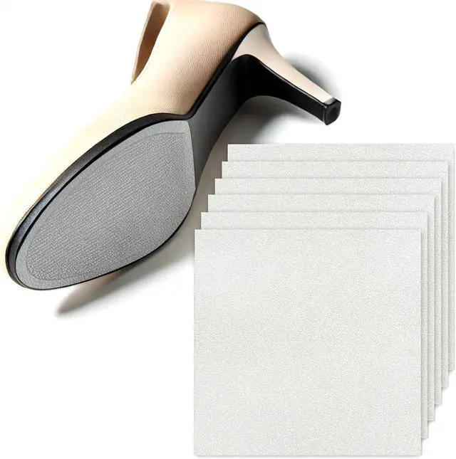Main image of Shoe Care Kits 6 Pack Sole Protector Stickers for High Heel Shoes - Clear CL Compatible for Christian Louboutin Red Bottoms - Universal Fit for All Heels, 10x10cm Sheets