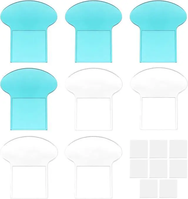 Main image of 8Pcs Toilet Lid Lifter,Toilet Seat Lifter Tab,Toilet Cover Handle to Lift,Seat Holder Lift Tools,Toilet Seat Holder Clip,Seat Cover Lifter Bathroom Accessories for Office,Home,Hotel(White,Green)