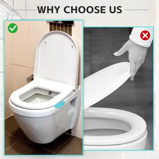 Alt view image 4 of 6 - 8Pcs Toilet Lid Lifter,Toilet Seat Lifter Tab,Toilet Cover Handle to Lift,Seat Holder Lift Tools,Toilet Seat Holder Clip,Seat Cover Lifter Bathroom Accessories for Office,Home,Hotel(White,Green)