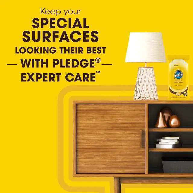 Alt view image 4 of 7 - Pledge Expert Care Wood Wipes & Windex Glass Cleaning Wipes Bundle, 24ct Lemon Scent Wood Wipes & 38ct Original Glass Wipes for Surface Cleaning