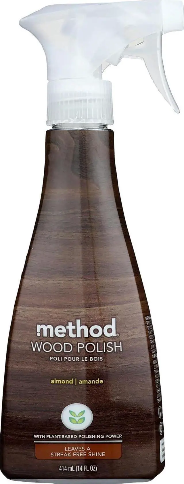 Main image of method Wood Polish, Almond, 14 fl oz | Polishes and Shines, Streak Free, Leaves a Shine, For Wood Surfaces, Furniture, and Cabinets