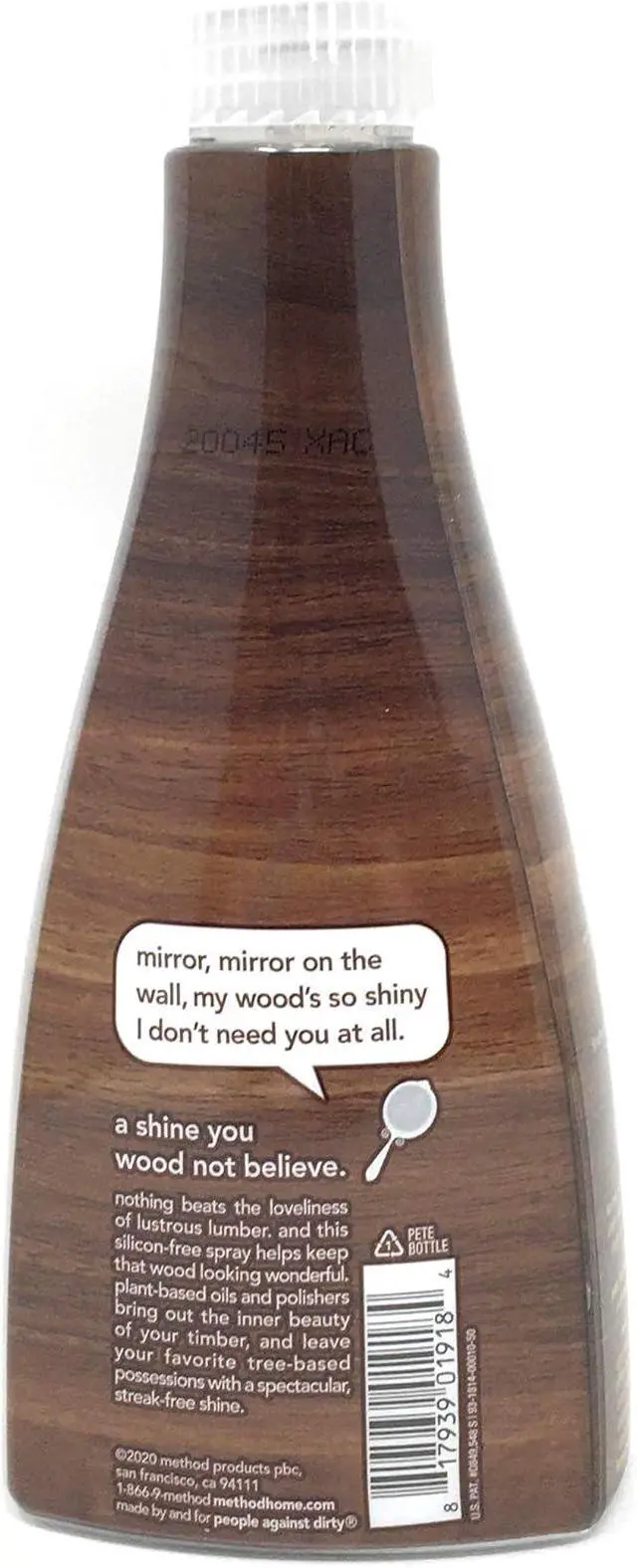 Alt view image 4 of 7 - method Wood Polish, Almond, 14 fl oz | Polishes and Shines, Streak Free, Leaves a Shine, For Wood Surfaces, Furniture, and Cabinets