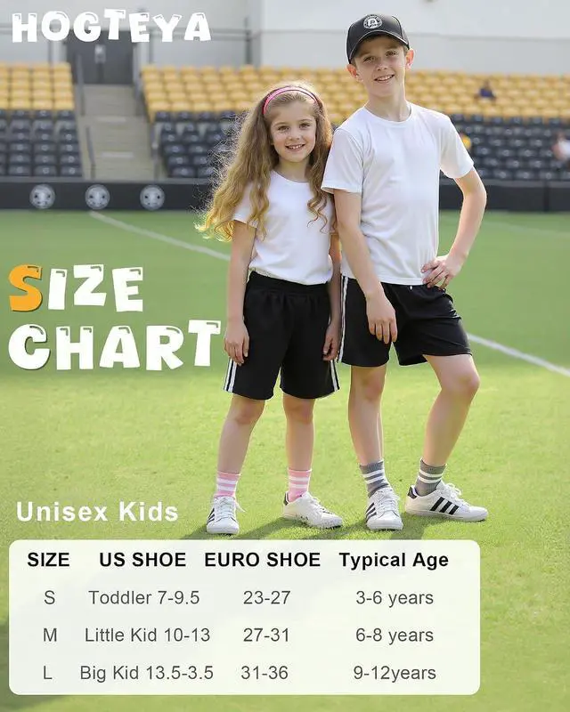 Alt view image 6 of 6 - HONGTEYA Unisex Kids Crew Cotton Socks for Girls Boys School Uniform | Breathable athletic knit, seamless toe friendly, fits ages 3-12, great for back-to-school, 5 pairs soft combed cotton