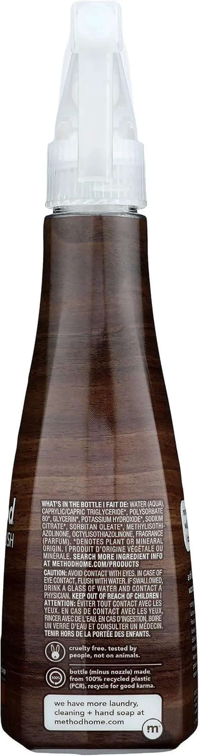 Alt view image 7 of 7 - method Wood Polish, Almond, 14 fl oz | Polishes and Shines, Streak Free, Leaves a Shine, For Wood Surfaces, Furniture, and Cabinets