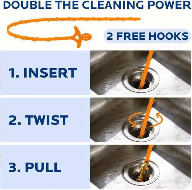 Alt view image 2 of 7 - Drain Clog Remover Powder Kit for Kitchen Bathroom Sink Drains 400g | 4 Pack Powerful Unclogging Sink Drain Cleaner, Breaks Down Grease, Hair & Soap Scum, Restore Drain Flow