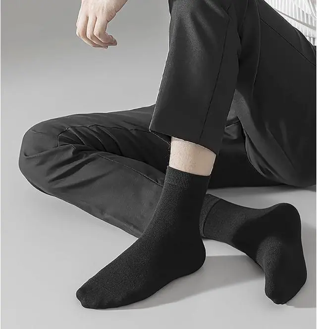 Alt view image 4 of 6 - 8 Pairs Crew Athletic Socks for Men Moisture Wicking Cushion Crew Socks for Sport Running Traveling