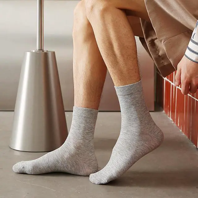 Alt view image 5 of 6 - 8 Pairs Crew Athletic Socks for Men Moisture Wicking Cushion Crew Socks for Sport Running Traveling