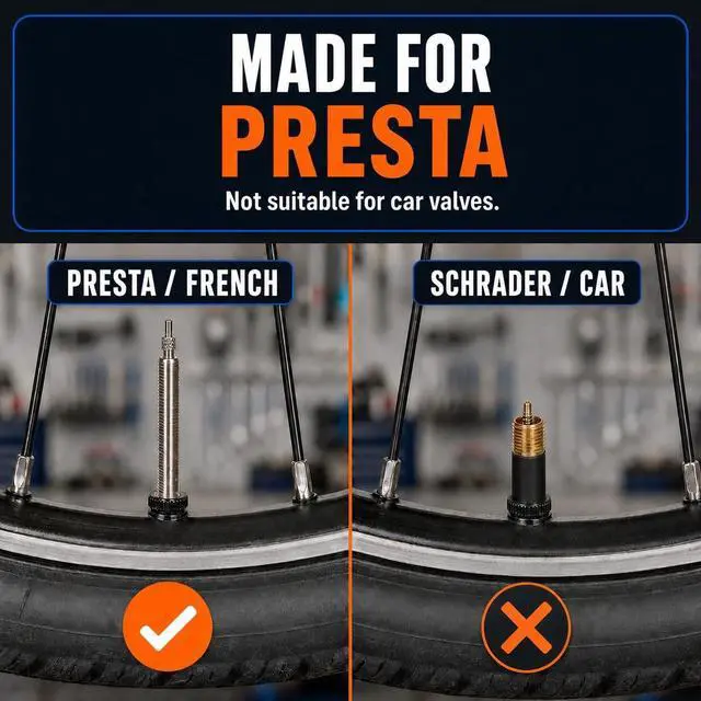 Alt view image 3 of 7 - Presta Valve Caps - Anodized Aluminum - Use On Presta/French Valves - Designs: Bullet, Rocket, Hamburger, Pocket Rocket (4 Pack)