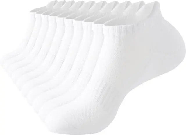 Main image of Rehelu Ankle Socks for Women, Cushioned Low Cut Running Socks Breathable Cotton Gym Socks for Women 5 Pairs