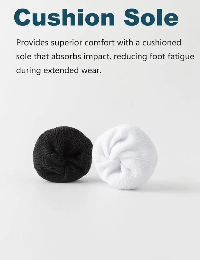 Alt view image 3 of 7 - Rehelu Ankle Socks for Women, Cushioned Low Cut Running Socks Breathable Cotton Gym Socks for Women 5 Pairs