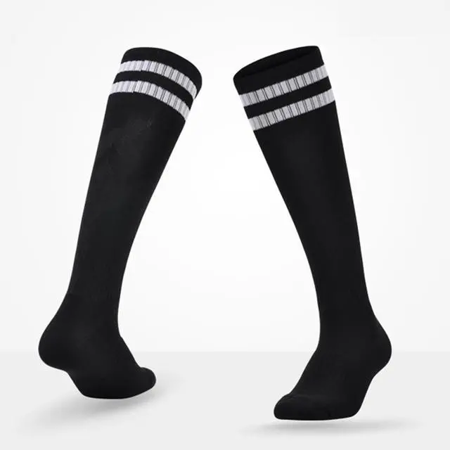 Alt view image 6 of 6 - 6 Pairs Kids Soccer Socks Stretchy Knee High Tube Football Athletic Team Socks for Boys Girls (4-12 Years Old)