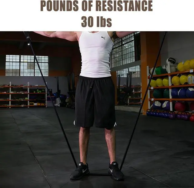 Alt view image 2 of 7 - Resistance Bands Workout Exercise Tube Resistance Bands with Handles