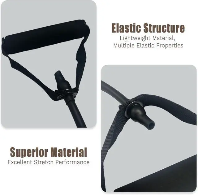 Alt view image 3 of 7 - Resistance Bands Workout Exercise Tube Resistance Bands with Handles