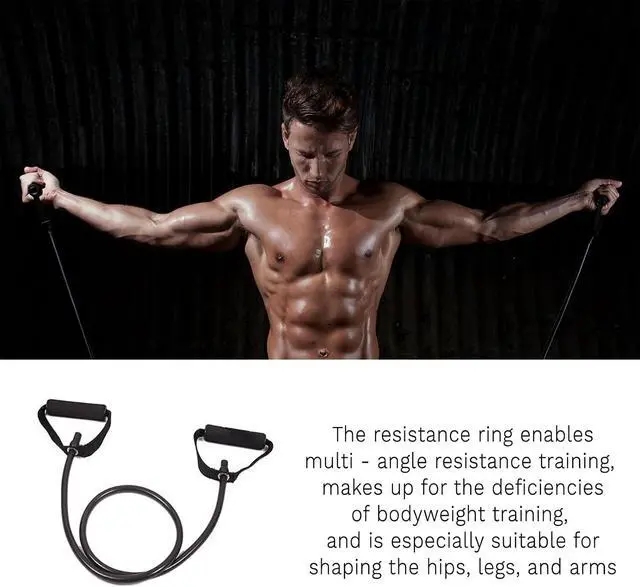 Alt view image 4 of 7 - Resistance Bands Workout Exercise Tube Resistance Bands with Handles
