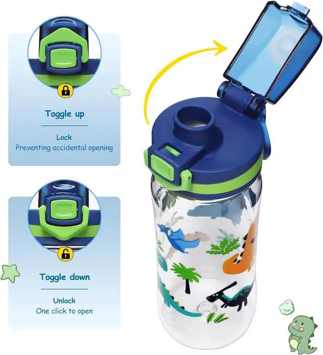 Alt view image 4 of 7 - Opard 17oz Kids Water Bottle with Leak Proof Flip-Top Lid, Reusable BPA-Free Tritan for School and Travel