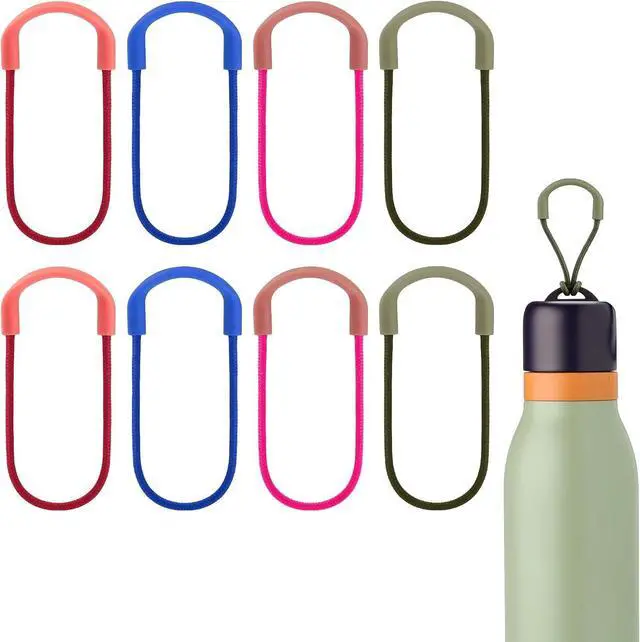 Main image of Water Bottle Handle Loop for Owala FreeSip Twist 18oz & 24oz | Bottle Carry Loop Strap Set, 8 Pack, Multi-Color