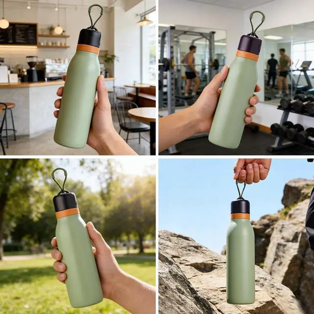 Alt view image 6 of 6 - Water Bottle Handle Loop for Owala FreeSip Twist 18oz & 24oz | Bottle Carry Loop Strap Set, 8 Pack, Multi-Color