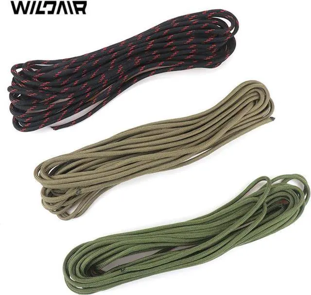 Alt view image 2 of 7 - WILDAIR Paracord Survival Paracord Parachute Fire Cord Survival Ropes 4-in-1 U.S. Military Type III with Integrated Fishing Line Fire-Starter Tinder