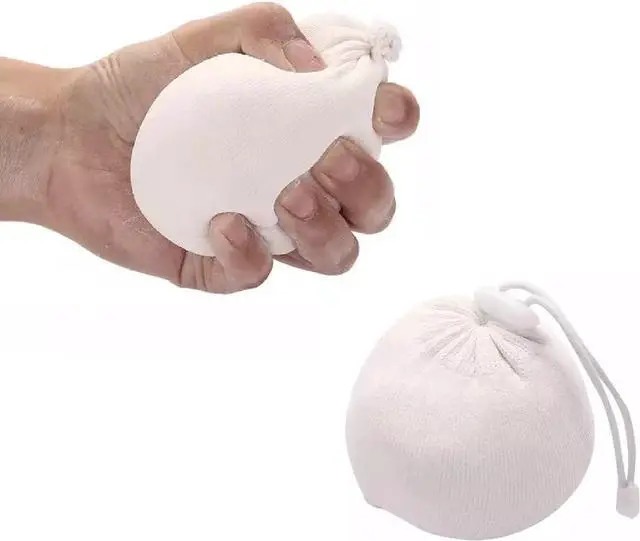 Main image of 2 Bags Strong Refillable Chalk Ball, Each Ball has 65 g (2.3 oz) Capacity, Fine Soft for Athletic Chalk Ball Comes Full Good for Rock Climbing, Gym Workouts
