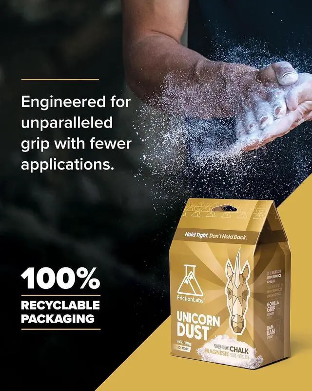 Alt view image 6 of 7 - Friction Labs Premium Loose Climbing Chalk, High-Performance Hand Chalk | Superior Grip For Climbing, Weightlifting & Gymnastics, Skin Friendly Loose Chalk, Comes in Fine, Chunky & Super Chunky