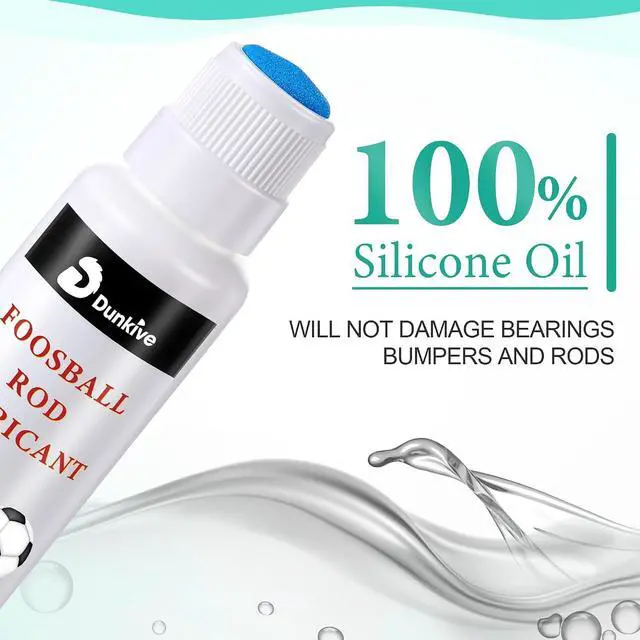 Alt view image 4 of 7 - Foosball Rod, 100% Silicone Lubricant, No Spill Applicator | Foosball Lubrication Oil for Table Rods Accessories