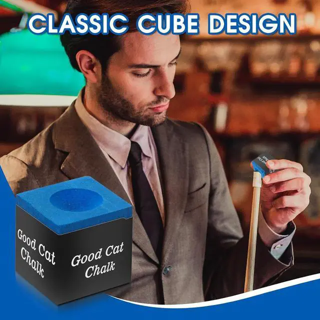Alt view image 3 of 7 - Pool Cue Chalk, Fine-Textured Billiard Chalk, 12/24/144 Pack | Smooth, fine-textured chalk provides even tip coverage, reliable grip and fewer miscues; choose 12, 24 or 144 pieces.