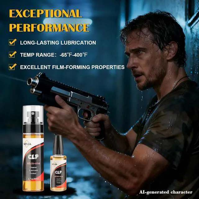 Alt view image 4 of 7 - CLP Gun Oil 3.7oz Cleaner, Lube & Rust Protectant in One
