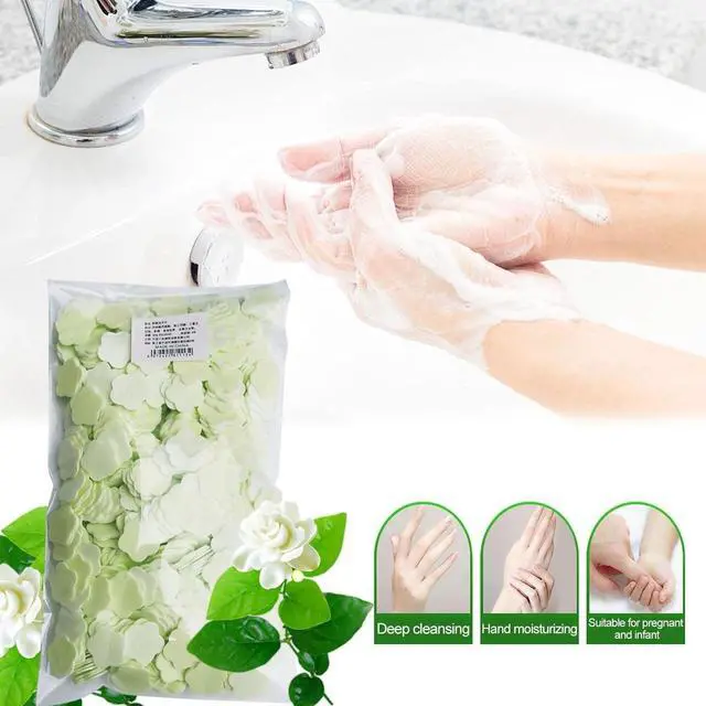 Alt view image 2 of 7 - JJLFresheners 1000 Sheets Portable Disposable Paper Soap, Portable Travel Hiking Washing Hand Bath Toiletry Paper Soap