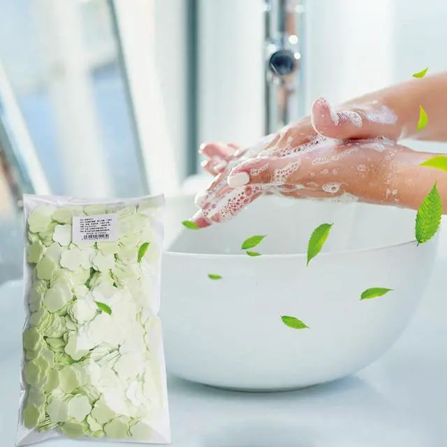 Alt view image 6 of 7 - JJLFresheners 1000 Sheets Portable Disposable Paper Soap, Portable Travel Hiking Washing Hand Bath Toiletry Paper Soap