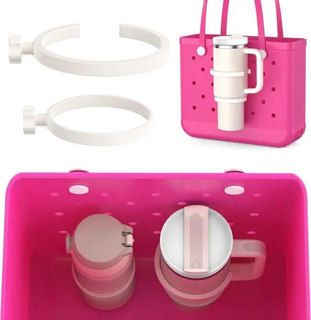 Main image of OUTXE 2 Pack Cup Holder for Bogg Bag, Fits 16-40oz Stanley, Insert Drink Holder Attachment Compatible with All Bogg Bags & Simply Southern Beach Tote Bag