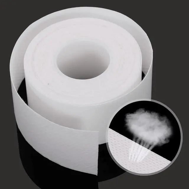 Alt view image 4 of 7 - 2 Roll Disposable Collar Hat Protector Sweat Pads for Men Women | Self-adhesive Collar Stays, Shirt Collar Protector, Comfortable Neck Tapes Collar Sweat Pads Shirt