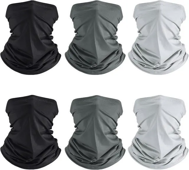 Main image of Geyoga Neck Gaiter Cooling Face Bandana Mask for Men | Summer Breathable Stretch Wicking, Sun Wind Dust UV Protection, Quick Dry & Washable, 100% Polyester