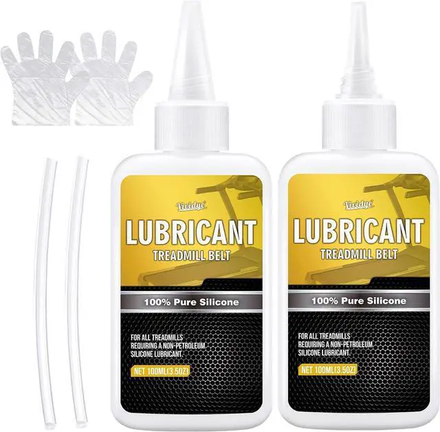 Main image of 100% Pure Silicone Treadmill Lube - 7oz/200ml Treadmill Lubricant for Belt - Premium Silicone Oil with Application Tubes - Suitable for Most Treadmill Lubrication - Non-Toxic and Odorless